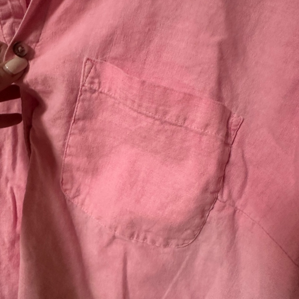 Universal Thread Linen Blend Distressed Neon Pink… - image 10